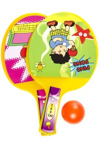 PARTIJ PLASTIC PINGPONG PALLETJES + BAL