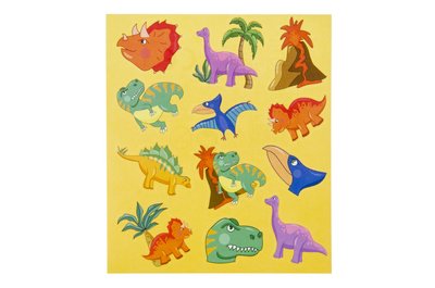 PARTIJ STICKERVEL DINOSAURUS