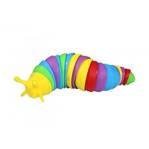 PARTIJ MAGIC FIDGET RAINBOW CATERPILLAR RUPS 18,5cm