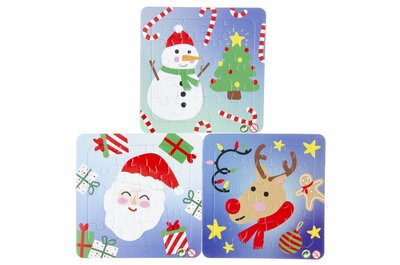 PARTIJ PUZZEL KERST 3 ASSORTI