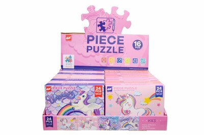 PARTIJ PUZZEL EENHOORN  24PCS ASSORTI