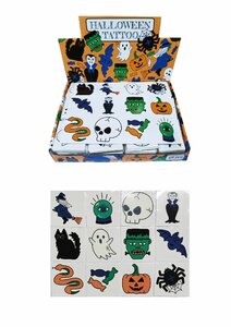 PARTIJ 12PCS TATTOO HALLOWEEN