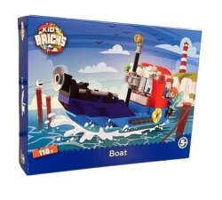 PARTIJ KID'S BRICKS BOUWSTENEN BOAT