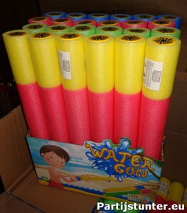 PARTIJ WATERGUN / SPUIT 40CM IN DISPLAY 