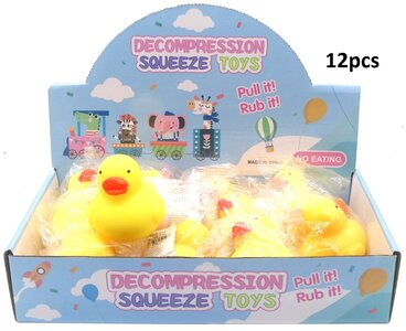 PARTIJ SQUISHY EEND 7CM
