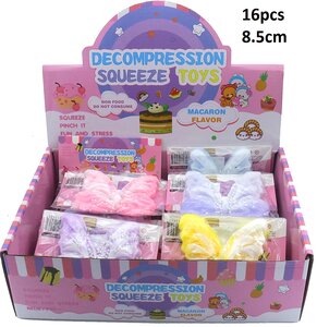 PARTIJ SQUISHY VLINDER 8,5CM SQUEEZE TOYS 