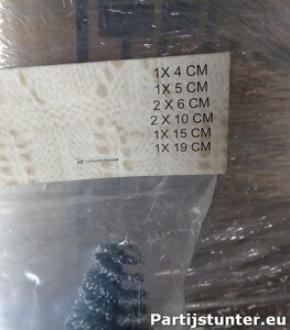 PARTIJ KERSTDECORATIE BOOMPJES 8PCS