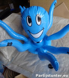 PARTIJ OPBLAAS OCTOPUS 28CM 