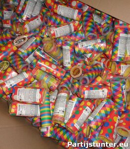 PARTIJ SERPENTINE DIKKE ROLLEN VLAMVERTRAGEND ASSORTI KLEUREN