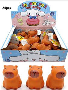 PARTIJ RUBBER CAPYBARA  6CM IN DISPLAY