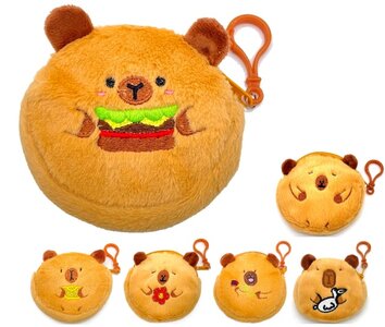 PARTIJ PLUSH PORTEMONNEE CAPYBARA 10,5CM MIXED DESIGN