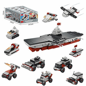 PARTIJ BOUWSTENEN WARSHIP IN DISPLAY