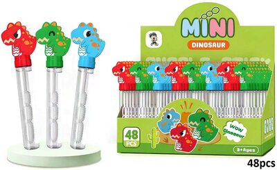 PARTIJ BELLENBLAAS 14,5CM DINO IN DISPLAY