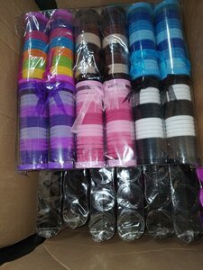 PARTIJ HAARMODE KOKERS MET 18 ELASTIEKJES 