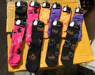 PARTIJ HALLOWEEN SOKKEN MAAT 27-46 ASSORTI