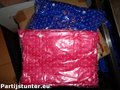 PARTIJ REGENJAS ROZE EN BLAUW 