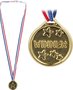 PARTIJ GOUDEN MEDAILLE KINDEREN MET LINT