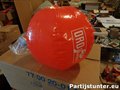 PARTIJ STRANDBAL ROOD 30CM (MET TEKST)