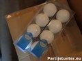 FOAM KERSTBALLEN WIT ZILVER 8CM