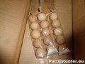 PARTIJ HOUTEN BALLETJES 2,5CM PER 5 STUKS VOOR HOBBY