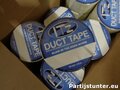 PARTIJ DUCT TAPE GLOW IN THE DARK WHITE 48MMX10MTR