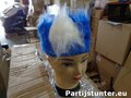 PARTIJ HAARBAND BLAUW WIT 