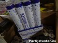 CONFETTI SHOOTER 35CM BLAUW WIT IN DISPLAY