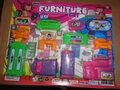 PARTIJ POPPENHUIS MEUBELS 12 PCS OP KAART 