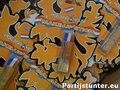 PARTIJ MAKE-UP STICK ROOD WIT BLAUW