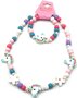 PARTIJ HOUTEN ARMBAND EN KETTING UNICORN