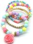 ARMBANDEN SET BLAUW VOOR KINDEREN UNICORN 4PCS