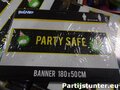 PARTIJ BANNER PARTY SAFE 180X50CM 