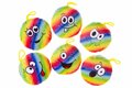 PARTIJ PLUCHE SUPER SOFT REGENBOOG EMOTIE GEZICHTEN