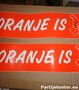 PARTIJ STICKER ORANJE IS 