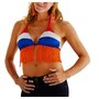 PARTIJ BIKINI TOP ORANJE ROOD WIT BLAUW