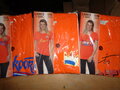 PARTIJ LADIES T-SHIRT ORANJE MET TEKST 