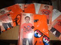 PARTIJ BOYS T-SHIRT ORANJE MET DIVERSE TEKSTEN