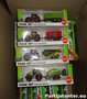 PARTIJ DIE CAST TRACTOR MET AANHANGER 16CM IN WINDOWBOX 4 KLEUREN
