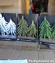 PARTIJ KERSTBOOM 2 STUKS OP HOUT 17X8X21CM