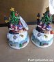 PARTIJ KERSTTAFEREEL MET VERLICHTING 13X9CM