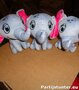 PARTIJ PLUCHE OLIFANT 11CM