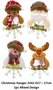 PARTIJ KERSTHANGER 17CM MIXED DESIGNS