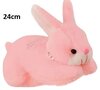 PARTIJ SOFT PLUCHE KONIJN ROZE 24CM