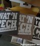 PARTIJ TEKSTBORD WAT EEN PECH BETERSCHAP IN 3 KLEUREN 23X23CM