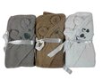 PARTIJ BABY BADCAPE 75X75CM 3 ASSORTI