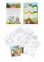 PARTIJ BOERDERIJ DIEREN KLEURSET MET STICKERS