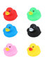 PARTIJ RUBBER DUCKS 5CM IN 6 KLEUREN