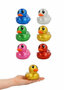 PARTIJ RUBBER DUCKS GLITTER 9CM ASSORTI KLEUR