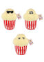 PARTIJ POPCORNKNUFFELS 15CM 3 ASSORTI