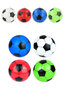 PARTIJ BAL PVC 22,5CM 90Gr VOETBAL 4 ASSORTI KLEUREN IN NET